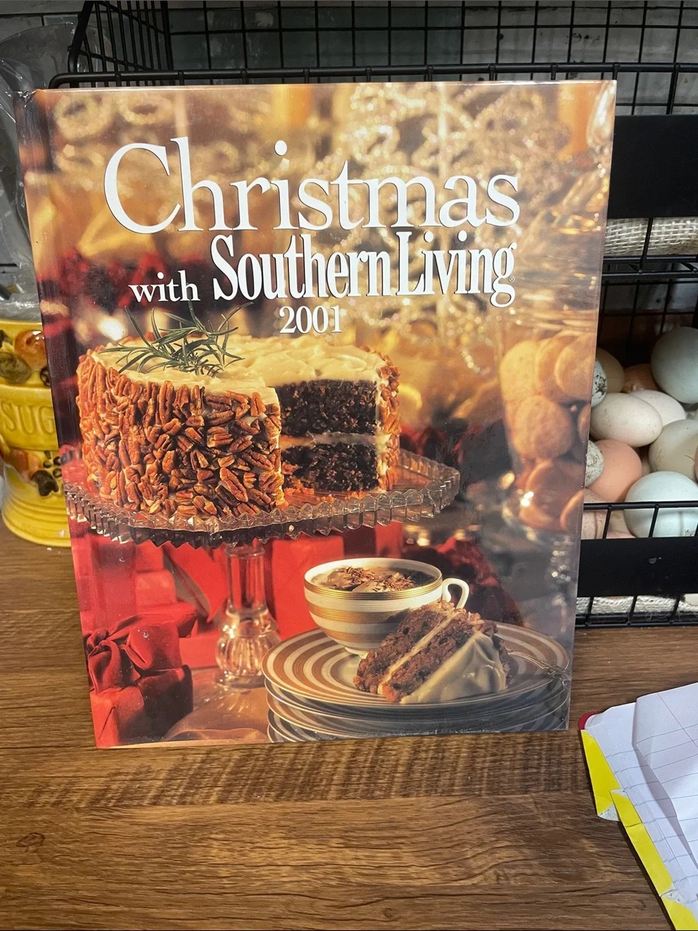 Southern Living Christmas 2001 Cookbook - Red, White, Brown, Gold